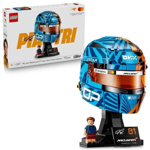 樂高 LEGO 43017 麥拉倫車隊 F1-奧斯卡·皮亞斯特里安全帽 Editions Sports 