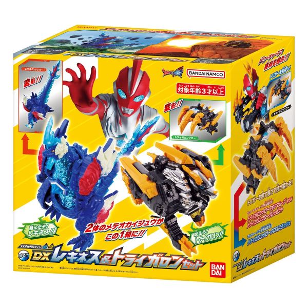 BANDAI 超人力霸王奧米加 怪獸 01DX雷基尼斯&02DX特萊加隆套組 