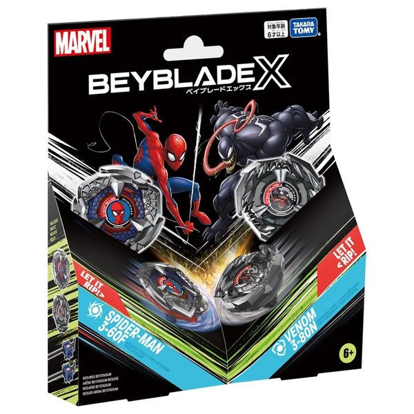 4-5月預購 BEYBLADE X 戰鬥陀螺X BXG-29 蜘蛛人/猛毒 
