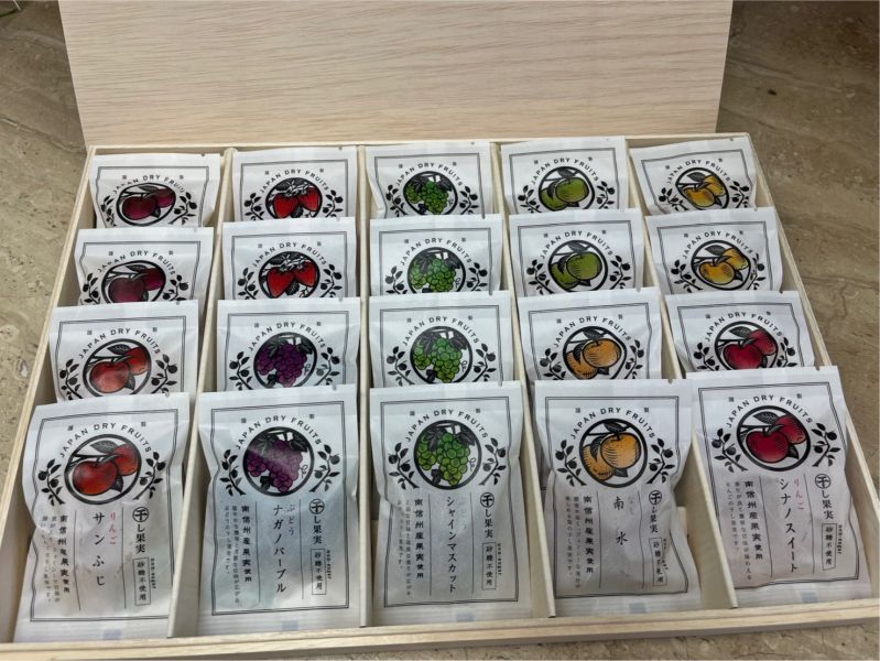 日本原裝長野綜合水果果乾 (精品木盒/20包) 