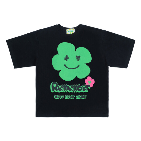 NOKO 黑色 REMEMBER TEE 