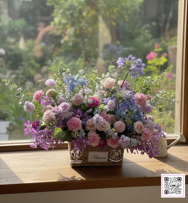 【浪漫光影下的盛開】賀禮盆花 台中鴻花花店代客送花-會議盆花:接待桌花,婚禮簽到桌花,會議需要桌花點綴,結婚簽到桌需要桌花.客製桌花,台中代客送花,中彰投,全省電送