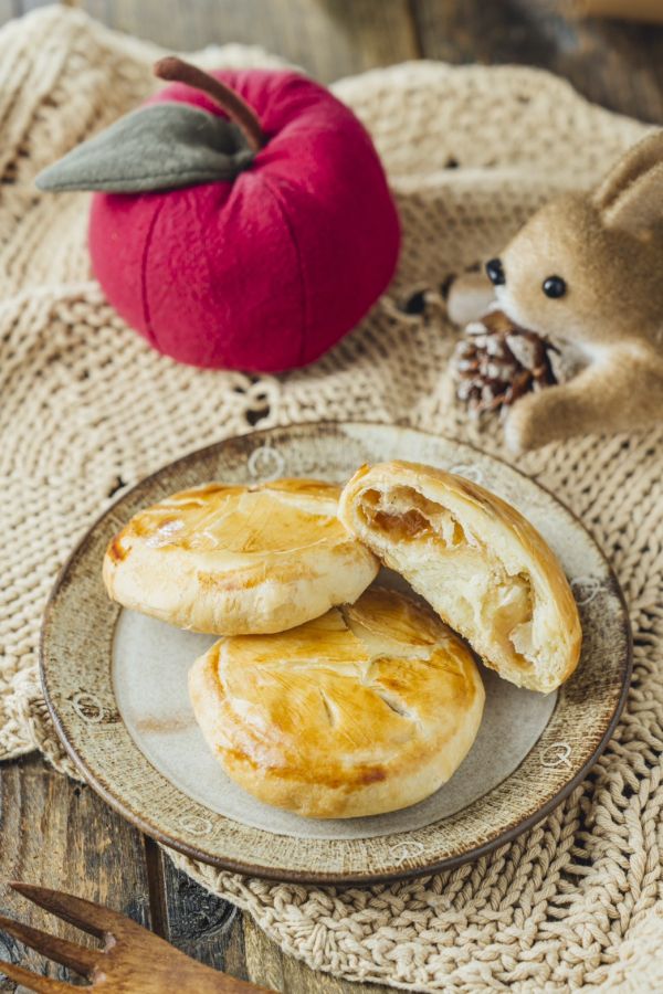蘋果蜜餡燒 蘋果燒餅、蘋果面蜜餡燒、青蘋果甜點、蘋果餡燒、中式燒餅甜點、蘋果禮盒、手工燒餅、蘋果派台式、秋冬限定甜點、Chu啾Cooking 甜點