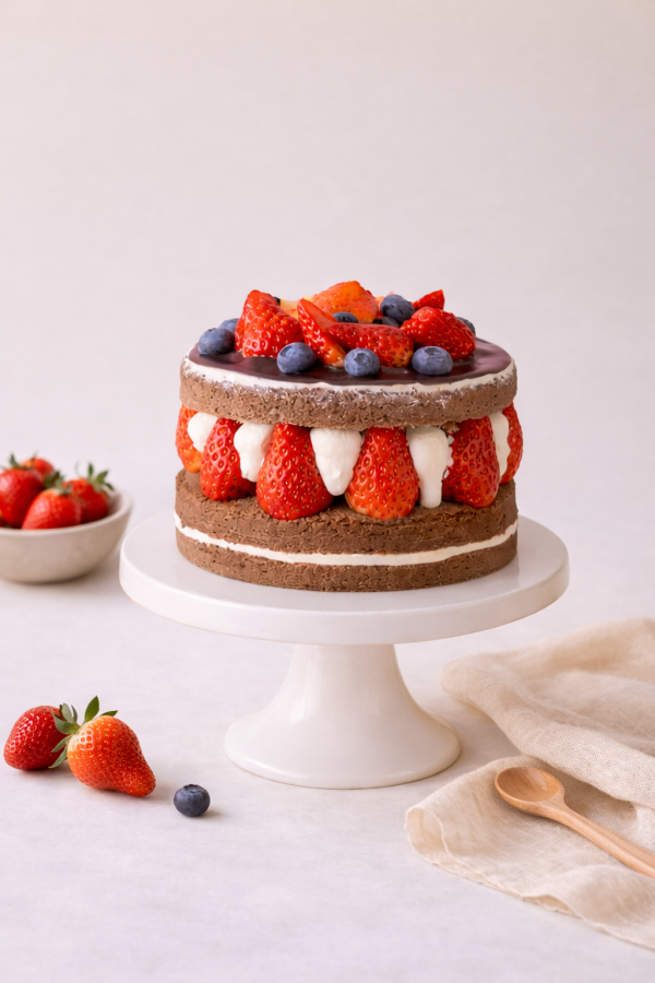 可可草莓圓舞曲(限門市店取) 可可蛋糕體、生乳鮮奶油蛋糕、新鮮草莓蛋糕、甘納許巧克力蛋糕
草莓生乳蛋糕、巧克力草莓蛋糕、手工蛋糕、生日蛋糕推薦
減糖蛋糕、精品甜點、Chu啾Cooking