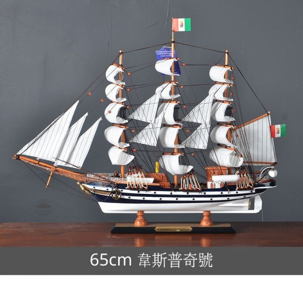 65cm高檔木製帆船 | 開店送禮首選 