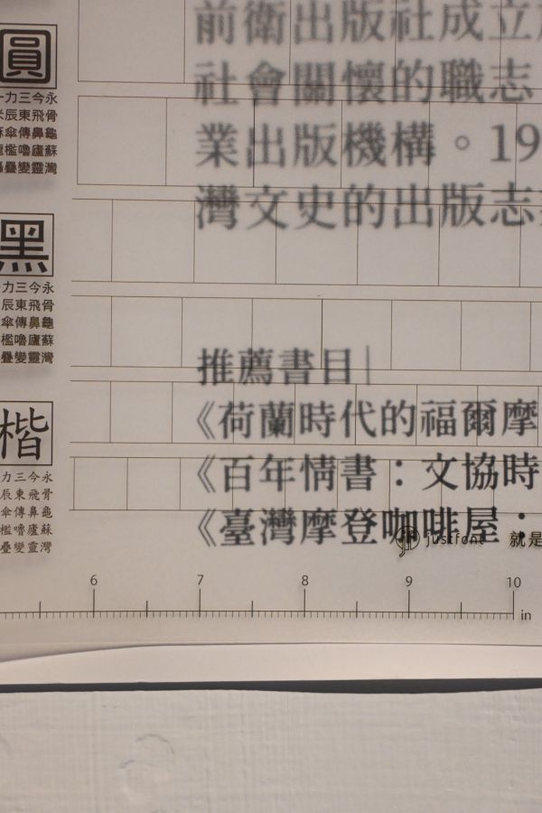 就是字級表 (Q) | justfont 