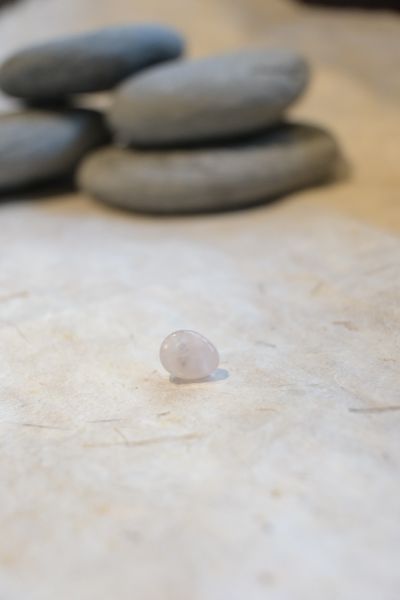 橢圓形耳釘｜寶石拼圖 