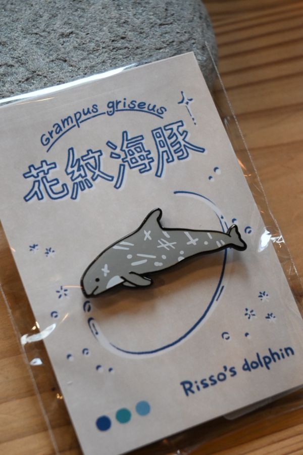 花紋海豚_鯨豚造型金屬徽章 | 黑潮海洋基金會 