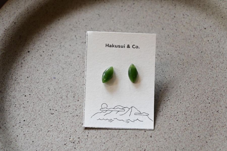 臺﻿灣玉耳釘/耳環 