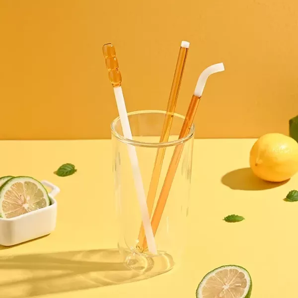 雙色吸管單入組＿直身款白色 | 好玻 