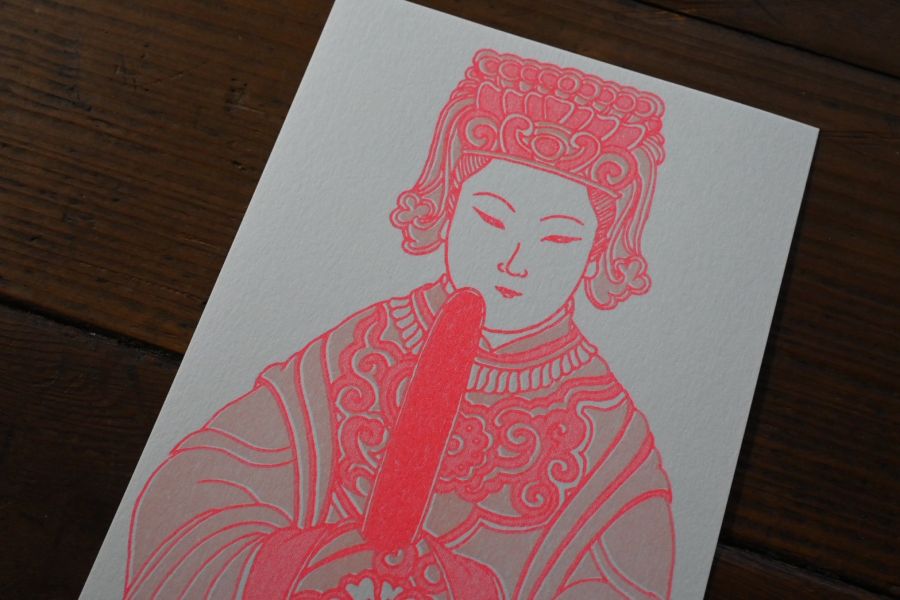 蕃薯寮媽祖明信片 | 朱朱藝術 