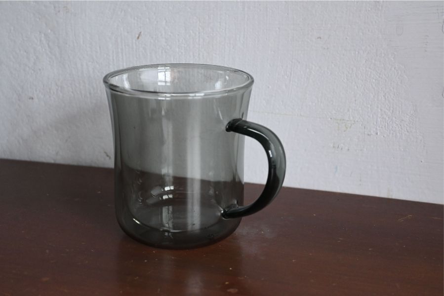 透黑色_雙層把手玻璃杯 | 好玻 