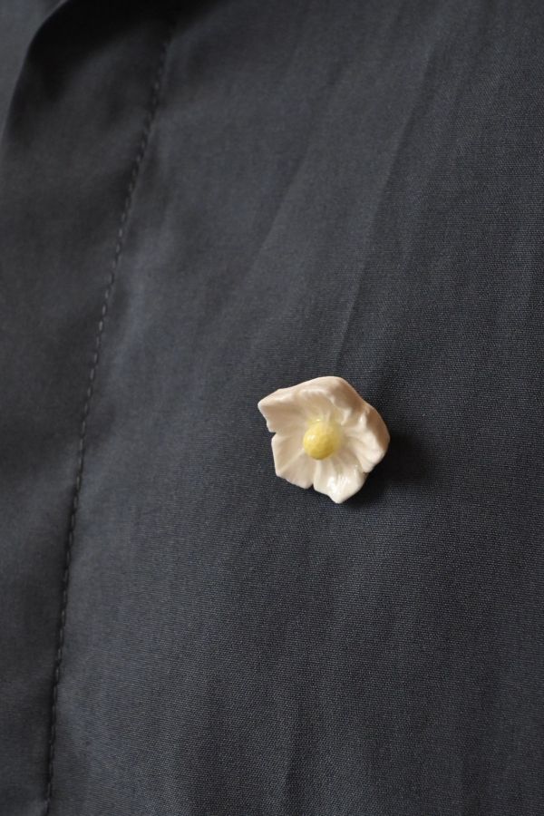 瓷器胸針_雞蛋花 