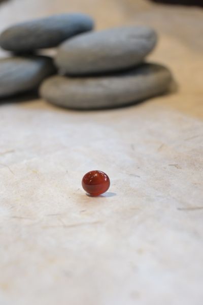 蛋形耳釘｜寶石拼圖 