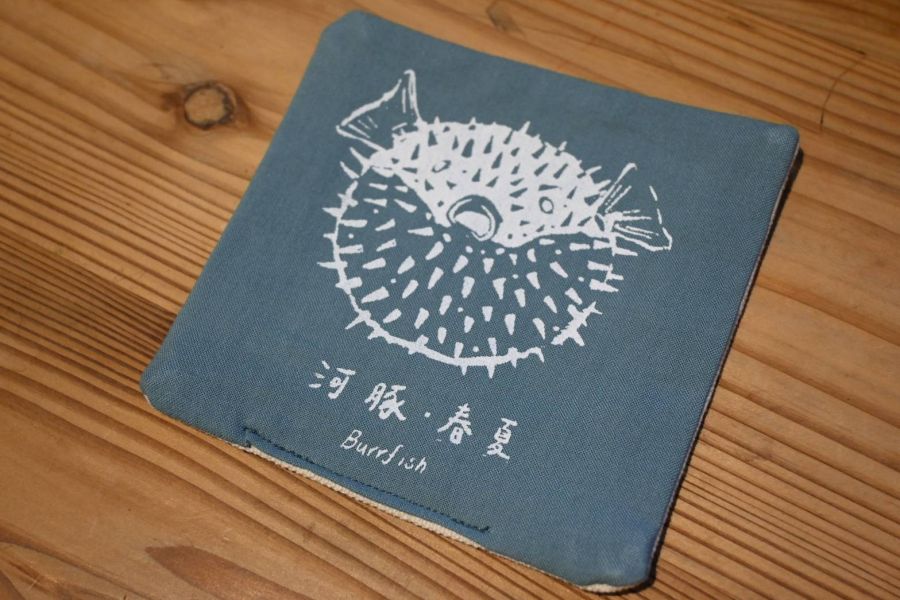 河豚．春夏杯墊｜有獸的睡眠時光﻿ 