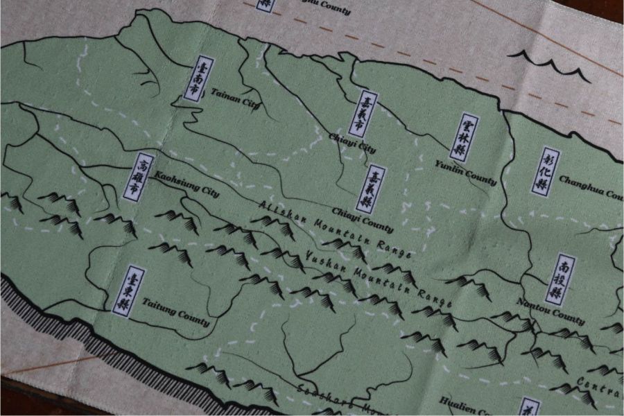 台灣島/福爾摩沙運動毛巾｜Make World地圖製造 