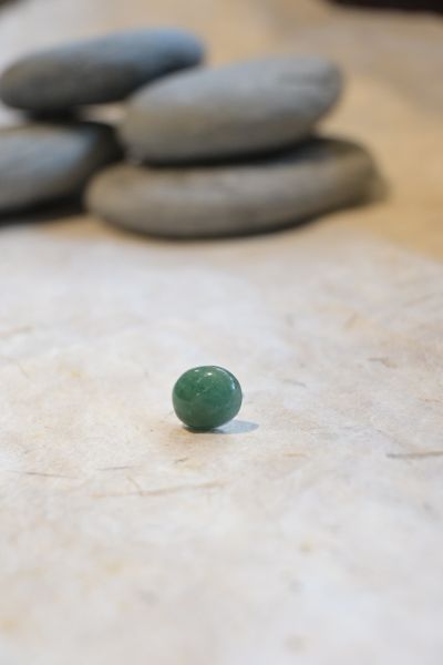 蛋形耳釘｜寶石拼圖 