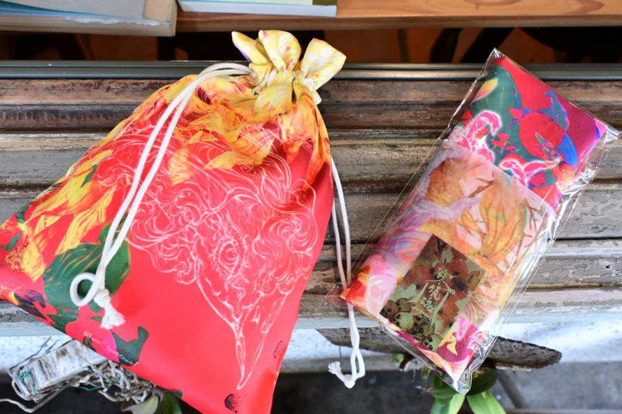 彩虹橋_緞面質感束口袋 | 鎮魂 