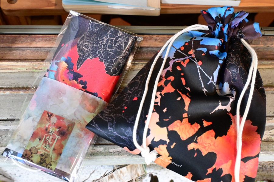 彩虹橋_緞面質感束口袋 | 鎮魂 