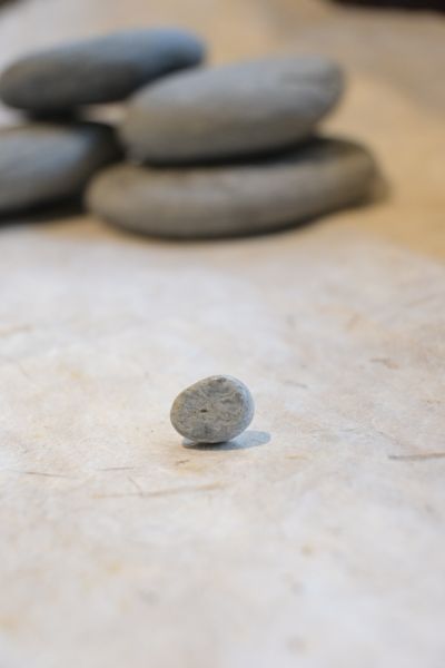 橢圓形耳釘｜寶石拼圖 