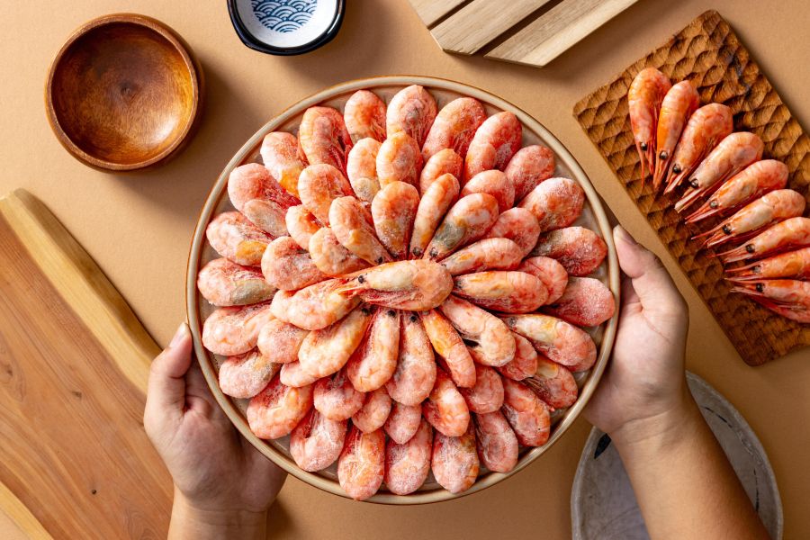 挪威極鮮甜蝦 (1kg±10%/包) 海の優oceanbest,海の優,海的優,烤肉,豪華,精選,新鮮,頂級,挪威甜蝦,甜蝦,挪威熟甜蝦,熟甜蝦,愛心牌