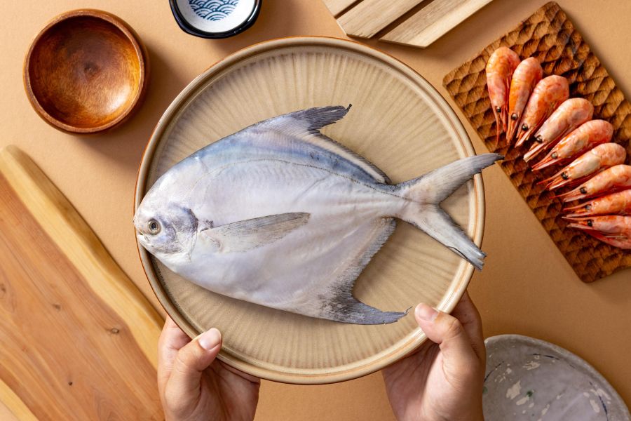 福氣白鯧魚 (450g±10%/包) 海の優oceanbest,海の優,海的優,新鮮,嚴選,大白鯧,白鯧魚,福氣白鯧魚,白鯧,年節必備