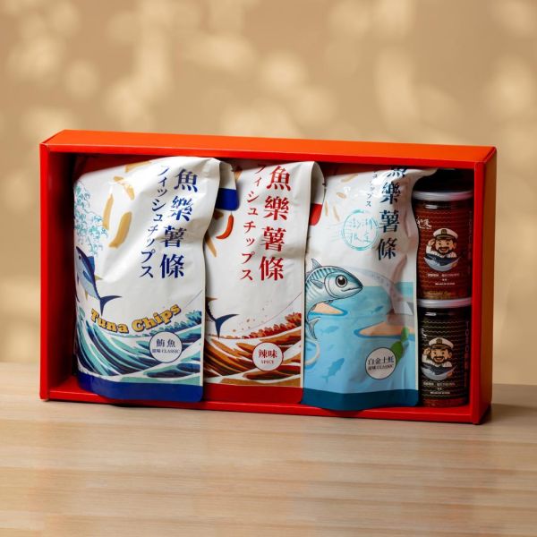 You & Seafood Encounter Gift Box You and Seafood Encounter Gift Box, seafood snack gift box, fish snack fries, fish floss, toro fish floss, salmon floss, tuna floss, Taiwanese snacks, seafood snacks, gift set, party snacks, beer snac