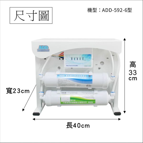 ADD 592-6P型 600加侖 RO 直出機 直輸型 RO機  (2022全新機種) 