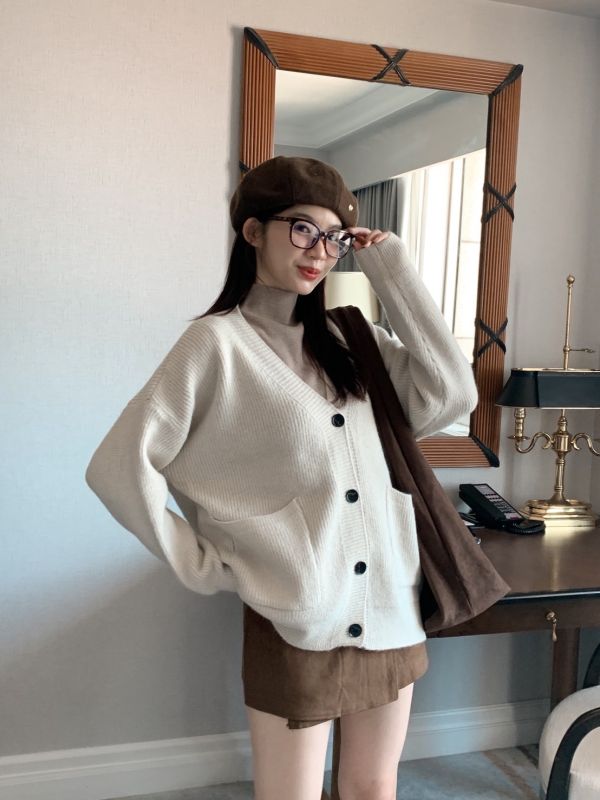 聖水洞溫柔女孩 厚磅針織外套 