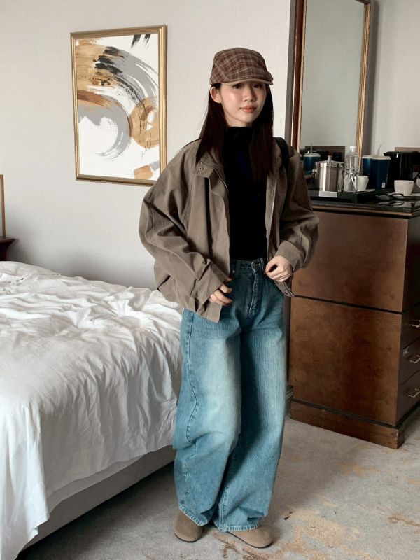 月光魅影 復古刷色 繭型牛仔褲 腿型隱形×氣質延伸感 