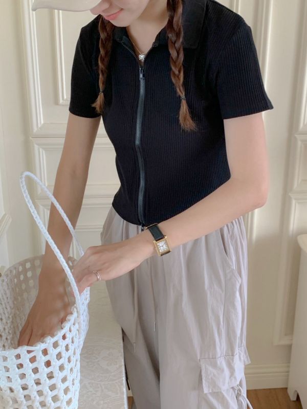 陽光系女孩必收 拉鏈上衣（3色） 