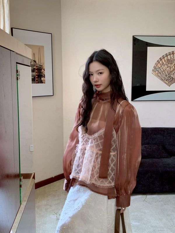 自訂款 微光誓約 透紗後綁帶婚禮上衣（3色） 