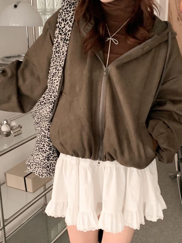 柔軟雲朵感 加絨高領短版打底上衣 保暖不厚重 顯瘦彈性內搭（6色） 