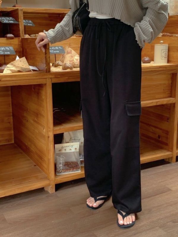 舒服到可以穿一個禮拜  鬆緊帶工裝棉褲 