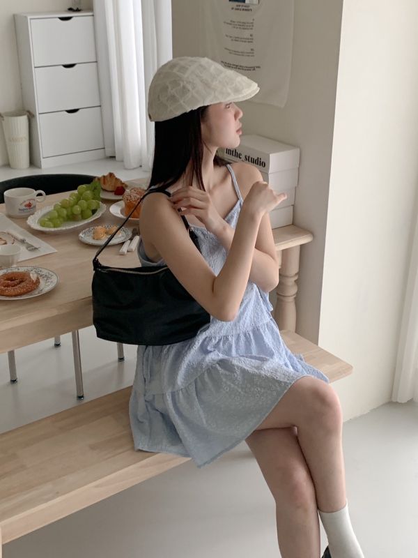 老錢風 好搭配質感斜肩通勤包(2色) 