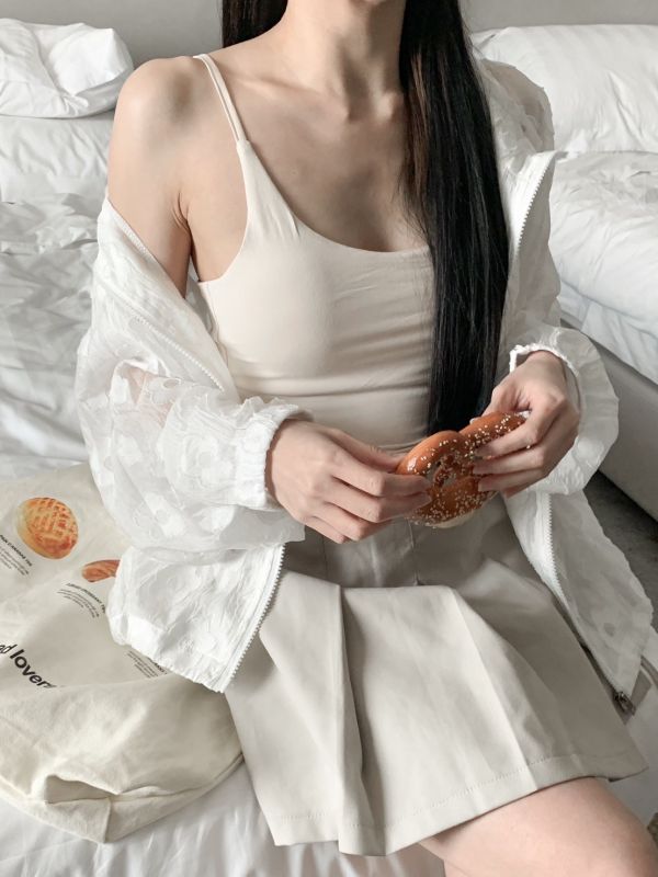 涼爽計畫  冰肌收副乳細肩帶背心（胸墊可拆） 3色 