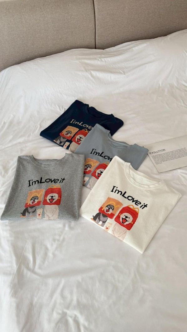 慢慢生活小狗短T 韓系質感上衣（4色） 