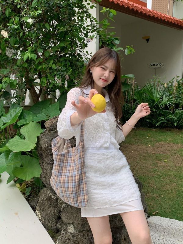 把春天穿在身上 雙層設計鬆緊腰短裙 高腰顯瘦 溫柔感短裙（2色） 