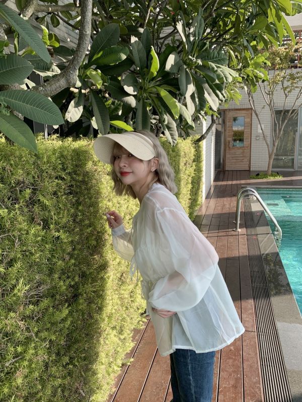 柔軟浪花 微緞面光正反兩穿綁帶罩衫(4色) 