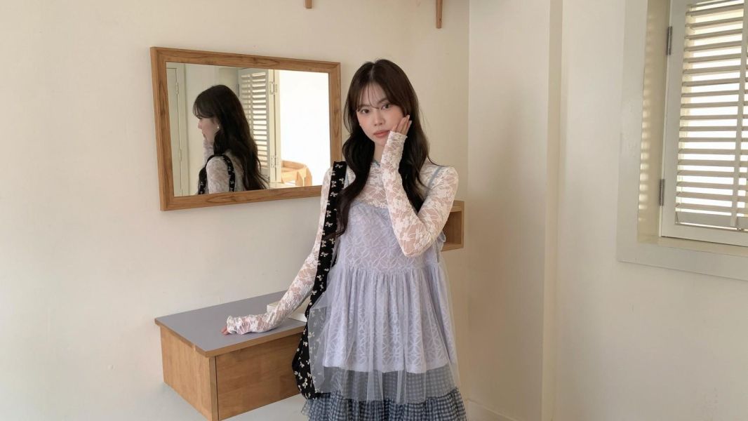 星光輕紗娃娃背心 韓系透紗層次 小性感寬鬆顯瘦 外搭內搭背心（4色） 