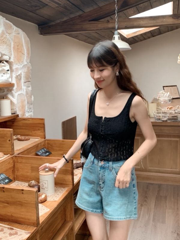 慢慢優雅 編織馬甲胸墊背心 