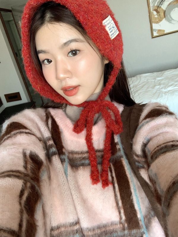 冬日暖萌絨 小熊標毛絨耳罩超保暖軟萌感 