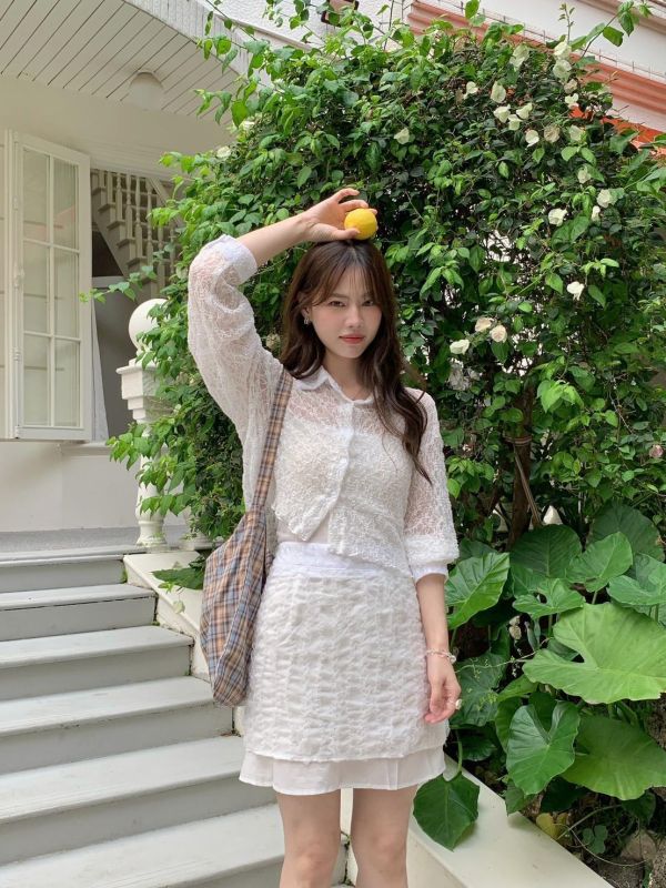 把春天穿在身上 雙層設計鬆緊腰短裙 高腰顯瘦 溫柔感短裙（2色） 