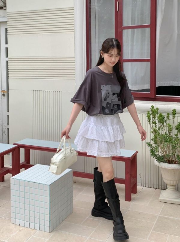 午後貓咪印花T（4色） 