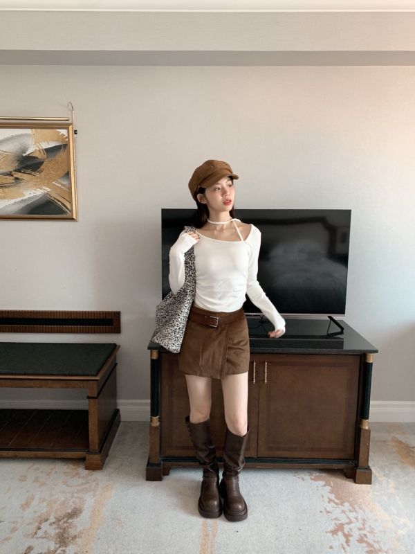 曲線女王 抓皺小心機長袖上衣 修身顯瘦版（5色） 