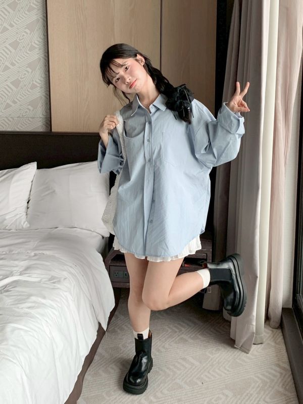 防潑水小騎士 糖果色襯衫 