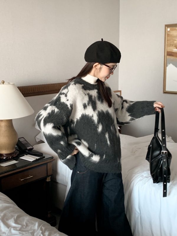 甜韓街拍感 渲染毛絨上衣溫暖又有型 