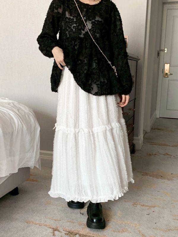 白日夢泡泡紗長裙（2色） 