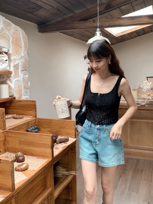 慢慢優雅 編織馬甲胸墊背心 