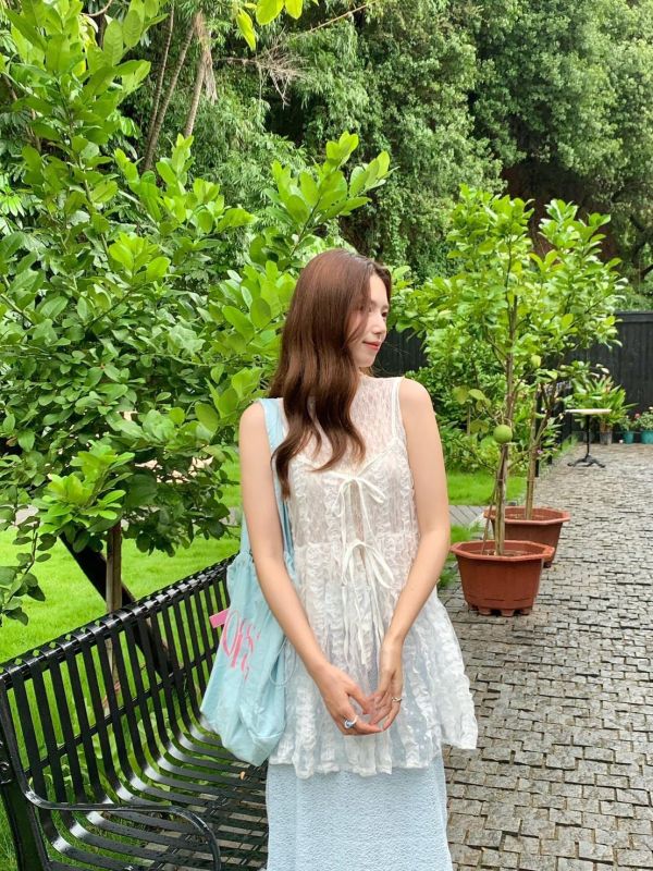 月光玫瑰背心 法式荷葉蕾絲背心 歐式婚禮穿搭（4色） 